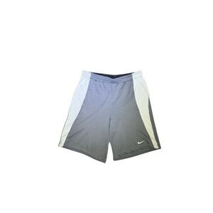 Nike Fit Boys Youth Size Large 10-12 Lacrosse Shorts Grey White